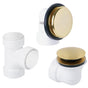 Mountain Plumbing - PVC Plumber's Half Kit with EZ ClickE Trim (Designer Face Plate) - Polished Nickel
