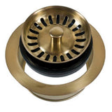 Mountain Plumbing - Classic 1/4 Complete Stopper & Strainer Unit Waste Disposer Trim - Unlacquered Brass