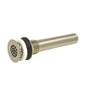 Mountain Plumbing - 20 Hole Brass Lavatory Grid Drain - 8'' Tailpiece without Overflow - Polished Chrome