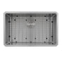 Nantucket Sinks - Pro Series Rectangle Single Bowl Undermount Small Radius Corners Stainless Steel Kitchen Sink, 16 Gauge - satin