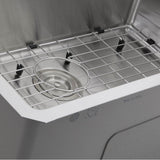 Nantucket Sinks - Pro Series Rectangle Single Bowl Undermount Small Radius Corners Stainless Steel Kitchen Sink, 16 Gauge - satin