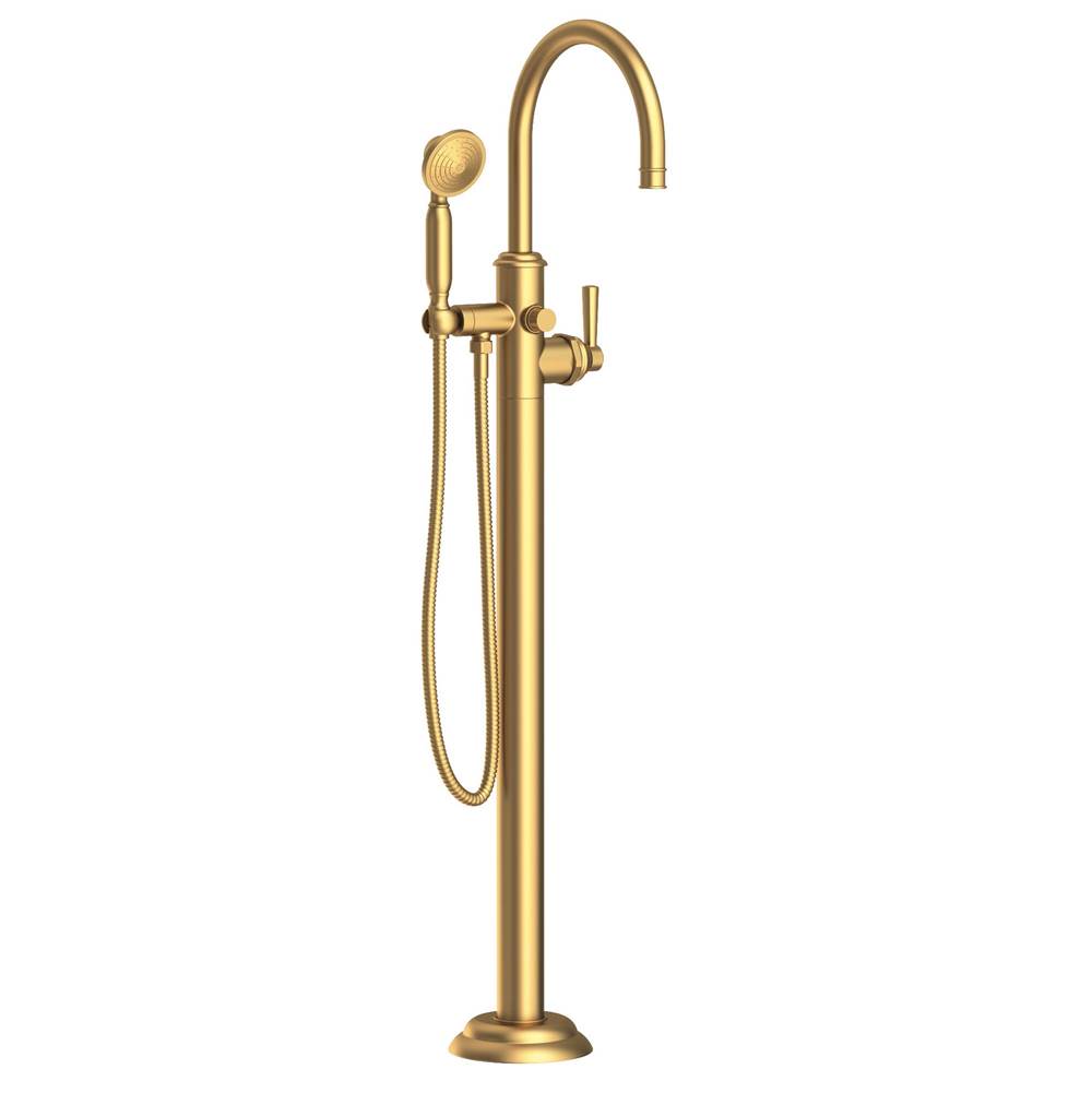 Newport Brass - Exposed Tub and Hand Shower Set - Free Standing - Satin Bronze Pvd