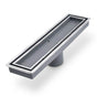 QM Drain - Lagos Series. Veil Line. Linear Drain 12'' . Polished - Polished