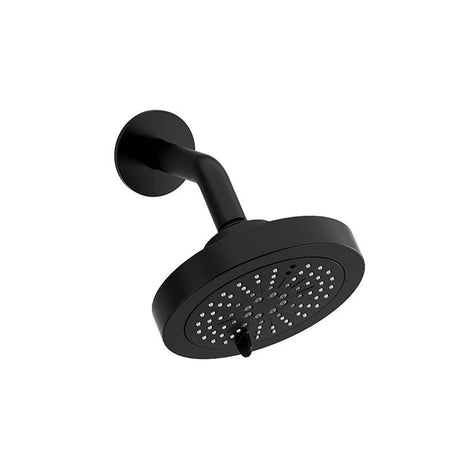 Riobel - 6'' 6-Function Showerhead With Arm - Black