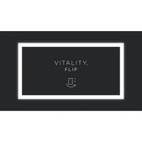 Robern - Vitality Lighted Mirror, 24'' x 40'' x 1-3/4'', Rectangle, Glow Light Pattern, 3000K Temperature (Warm Light), Dimmable, Defogger