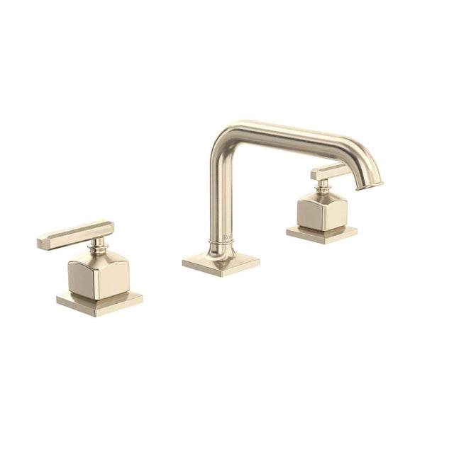 Rohl - ApothecaryE Widespread Lavatory Faucet With U-Spout - Satin Nickel