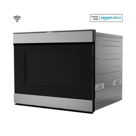 Sharp - 24'' / 1.4 CF Flat Panel Microwave Drawer, Convection, Wi-Fi - Stainless