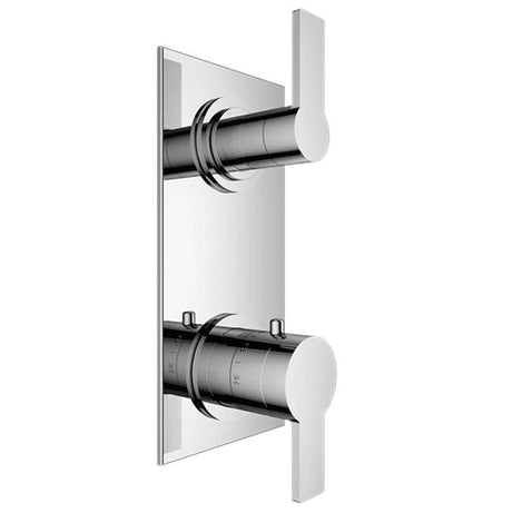 Santec - TRIM (Shared Function) - 1/2'' Thermostatic Trim with Volume Control and 2-Way Diverter - Polished Chrome