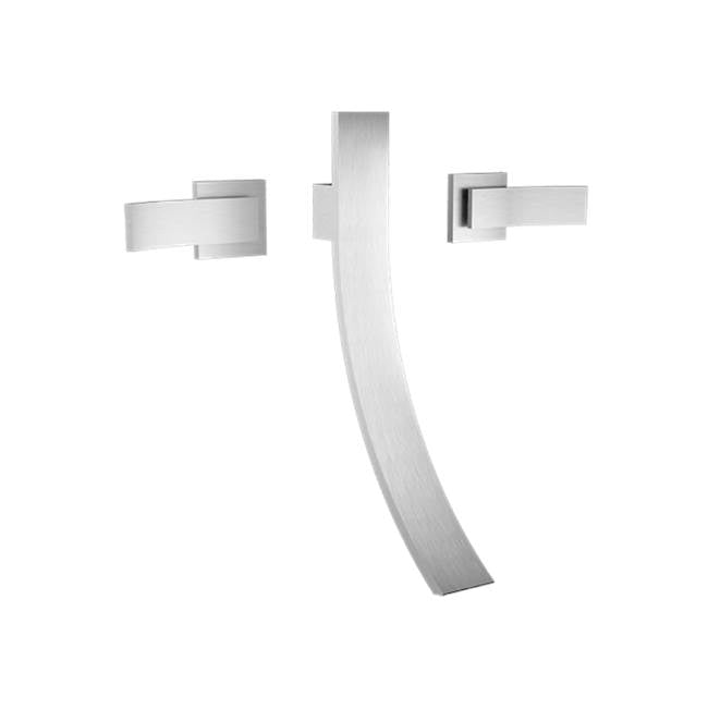Santec - Wall Mount Widespread Lavatory - Satin Nickel