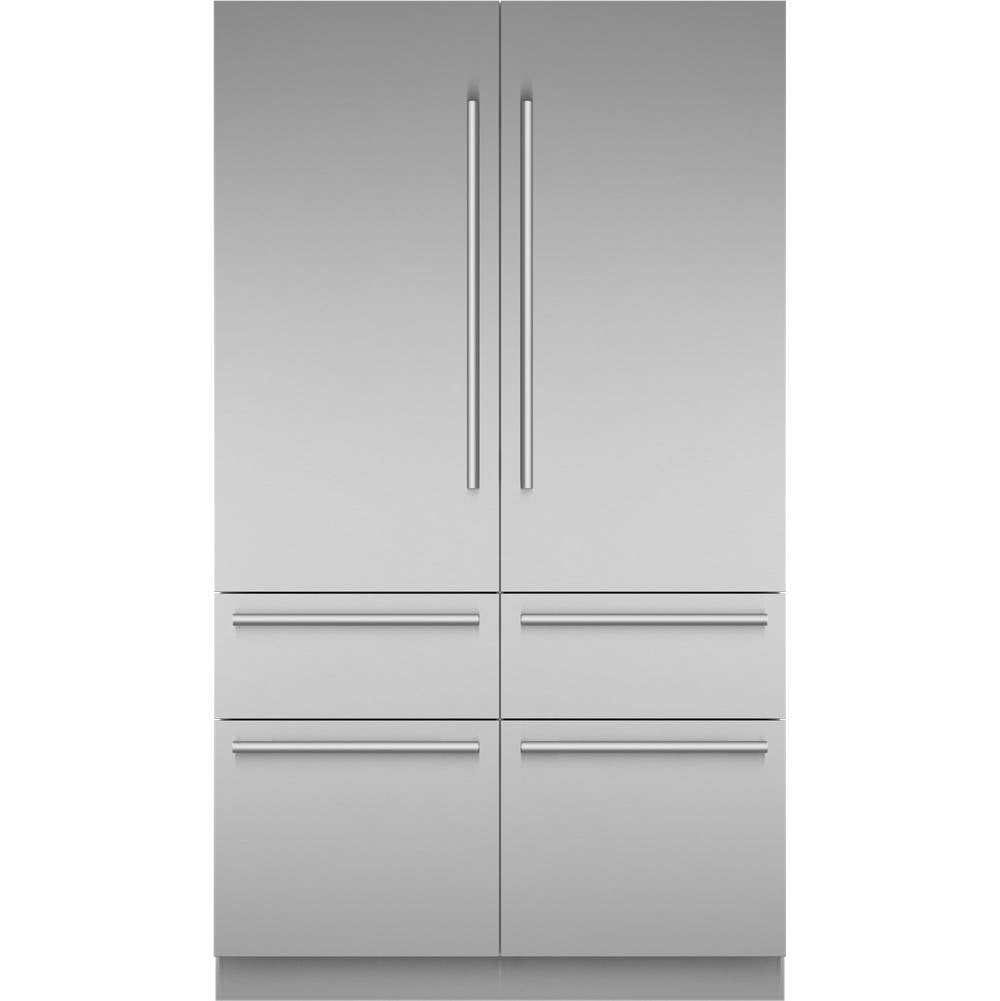 Thermador - Freedom Built-in French Door Bottom Freezer Masterpiece Stainless Steel