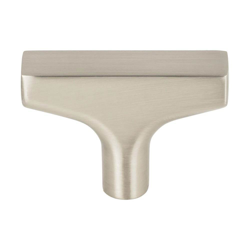 Top Knobs - Riverside T-Knob 2 Inch Brushed Satin Nickel - Brushed Satin Nickel