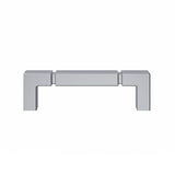 Top Knobs - Lawrence Pull 3 3/4 Inch (c-c) Polished Chrome - Polished Chrome