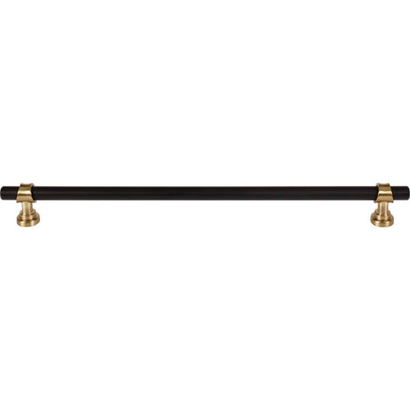 Top Knobs - Bit Pull 12 Inch (c-c) Flat Black and Honey Bronze