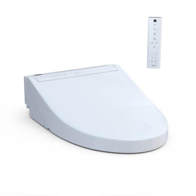 TOTO - TOTO C5 WASHLET+ Ready Electronic Bidet Toilet Seat with PREMIST and EWATER+ Wand Cleaning, Elongated, Cotton White - Cotton White