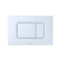 TOTO - Toto Dual Flush Rectangle Push Button Plate For Select Duofit In-Wall Tank Unit, White Matte - White Matte