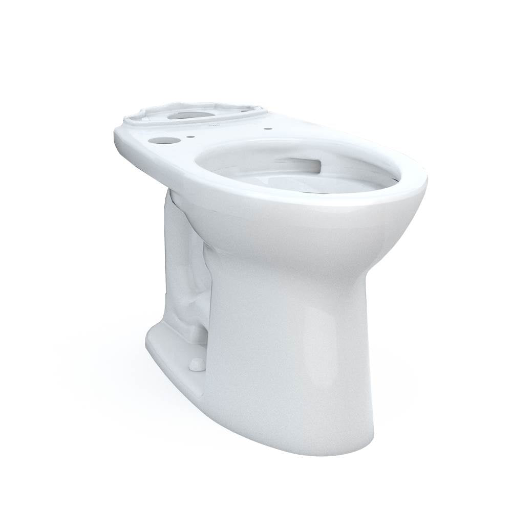 TOTO - Toto Drake Elongated Universal Height Tornado Flush Toilet Bowl With 10 Inch Rough-In And Cefiontect, Washlet+ Ready, Cotton White - Cotton White
