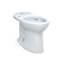TOTO - Toto Drake Elongated Universal Height Tornado Flush Toilet Bowl With 10 Inch Rough-In And Cefiontect, Washlet+ Ready, Cotton White - Cotton White