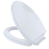 TOTO - TOTO SoftClose Slow Close Elongated Toilet Seat and Lid, Cotton White - Cotton White