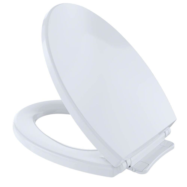TOTO - TOTO SoftClose Slow Close Elongated Toilet Seat and Lid, Cotton White - Cotton White