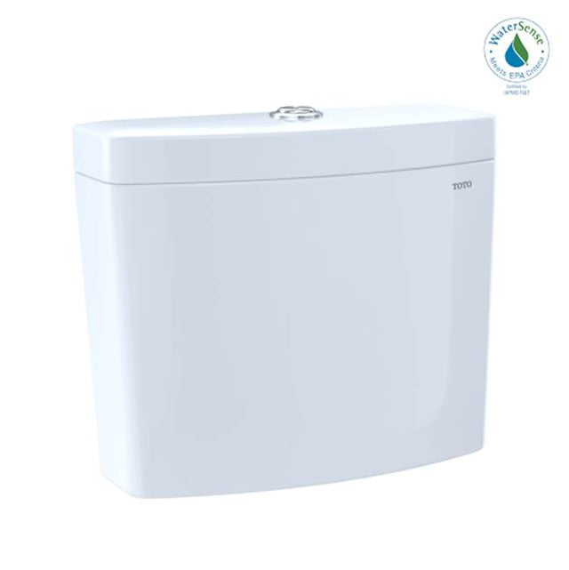 TOTO - Toto Aquia Iv Dual Flush 1.28 And 0.9 Gpf Toilet Tank Only With Washlet+ Auto Flush Compatibility, Cotton White - Cotton White