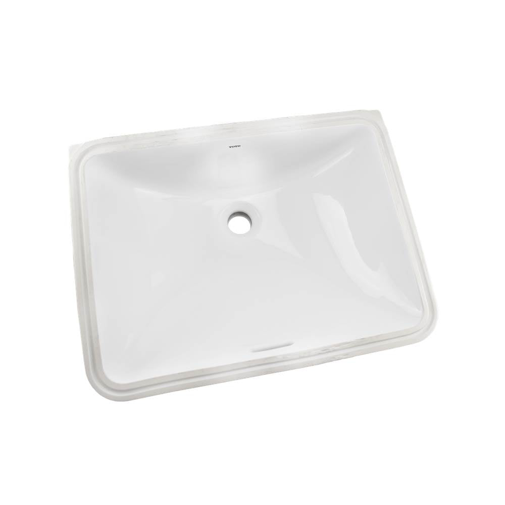 TOTO - Toto 20'' Rectangular Undermount Bathroom Sink With Cefiontect, Cotton White - Cotton White