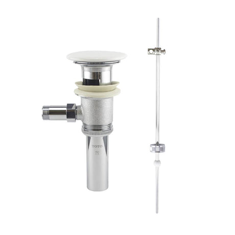 TOTO - Toto  Lever Faucet Drain Fitting Assembly With White Ceramic Drain Cover