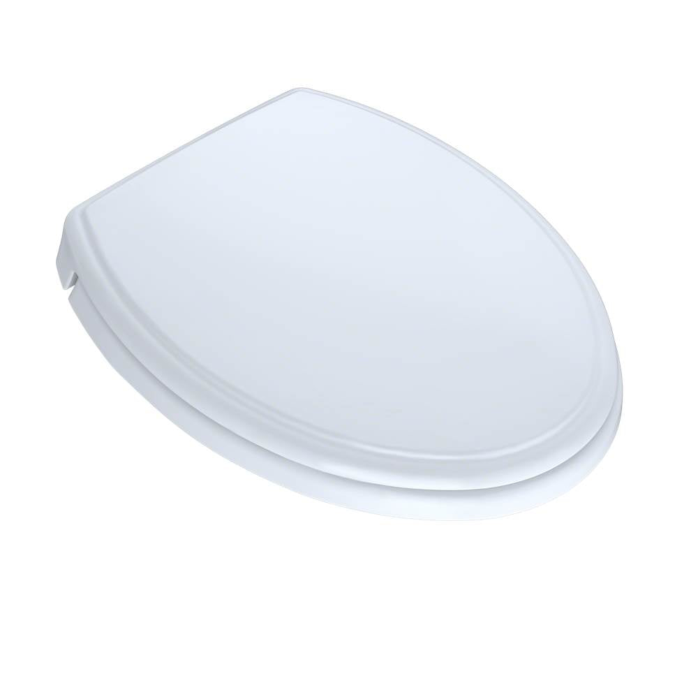 TOTO - TOTO Traditional SoftClose Slow Close Elongated Toilet Seat and Lid, Cotton White - Cotton White