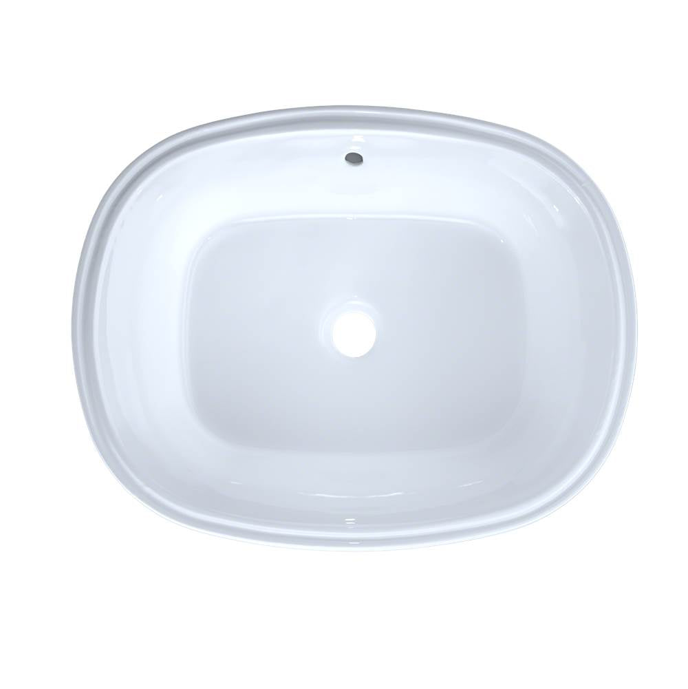 TOTO - Toto MarisE 20-5/16'' X 15-9/16'' Oval Undermount Bathroom Sink With Cefiontect, Cotton White - Cotton White