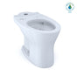 TOTO - Drake Dual Flush Elongated Universal Height Toilet Bowl with CEFIONTECT, WASHLET+ Ready, Cotton White - Cotton