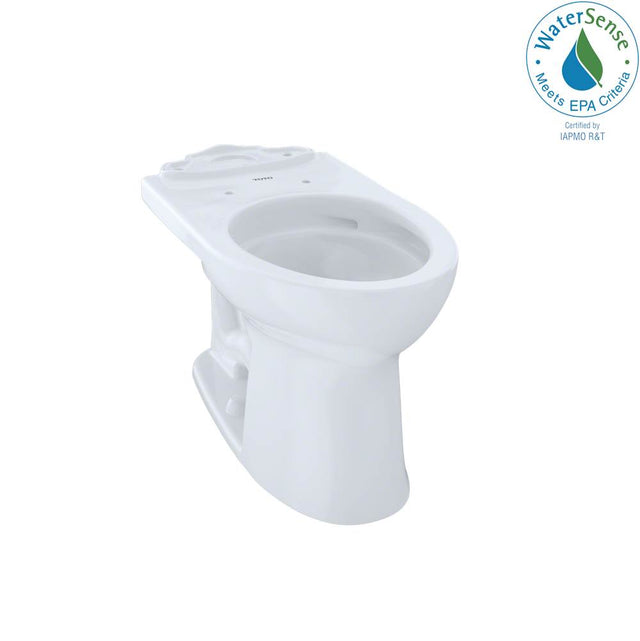 TOTO - Toto Drake II Universal Height Elongated Toilet Bowl With Cefiontect, Cotton White - Cotton White