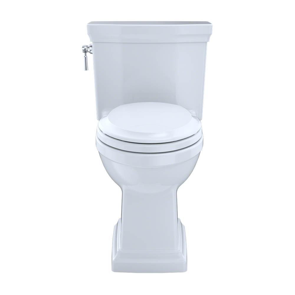 TOTO - TOTO Promenade II One-Piece Elongated 1.28 GPF Universal Height Toilet with CEFIONTECT, Cotton White - Cotton White