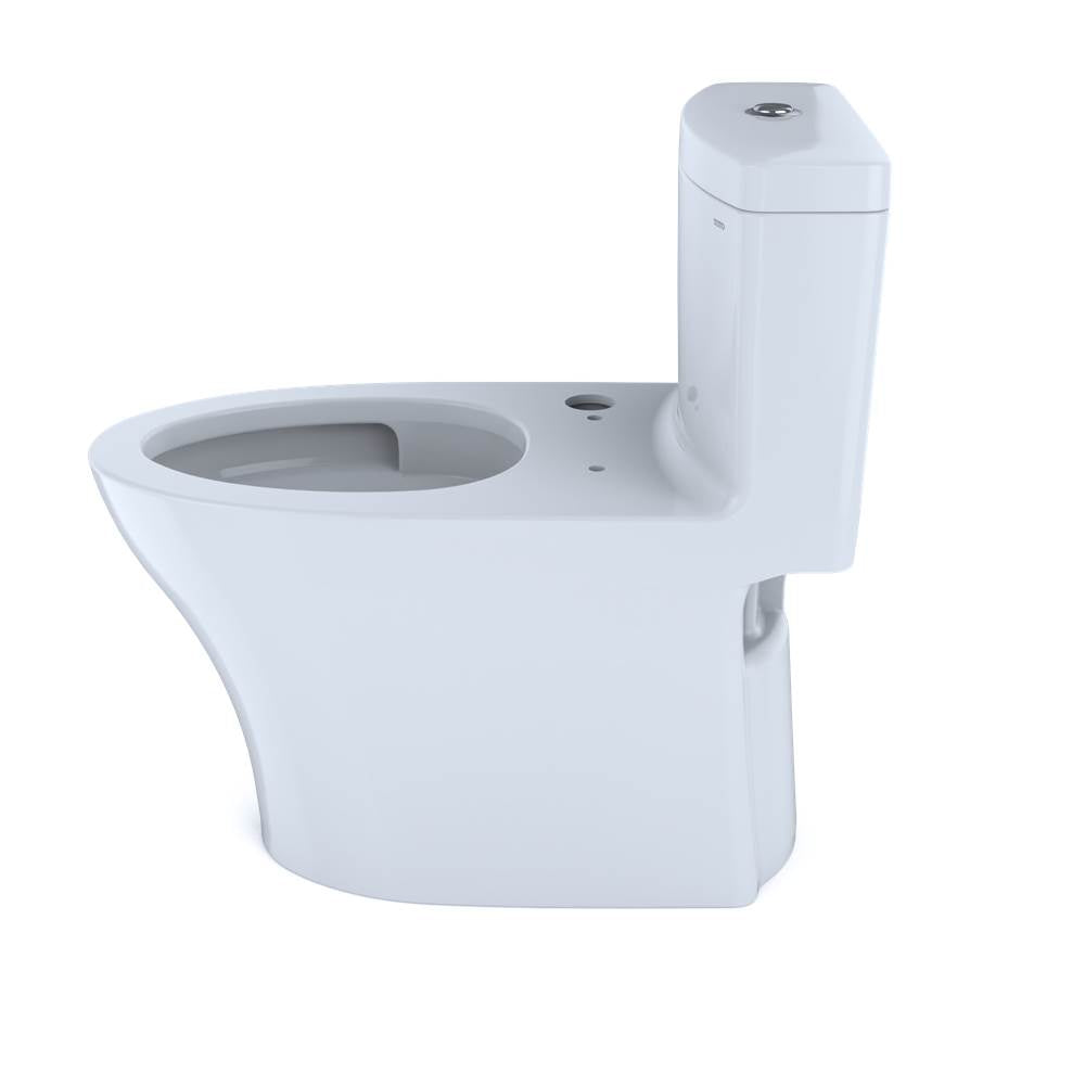 TOTO - Toto Aquia Iv One-Piece Elongated Dual Flush 1.28 And 0.9 Gpf Washlet+ And Auto Flush Ready Toilet With Cefiontect, Cotton White - Cotton White