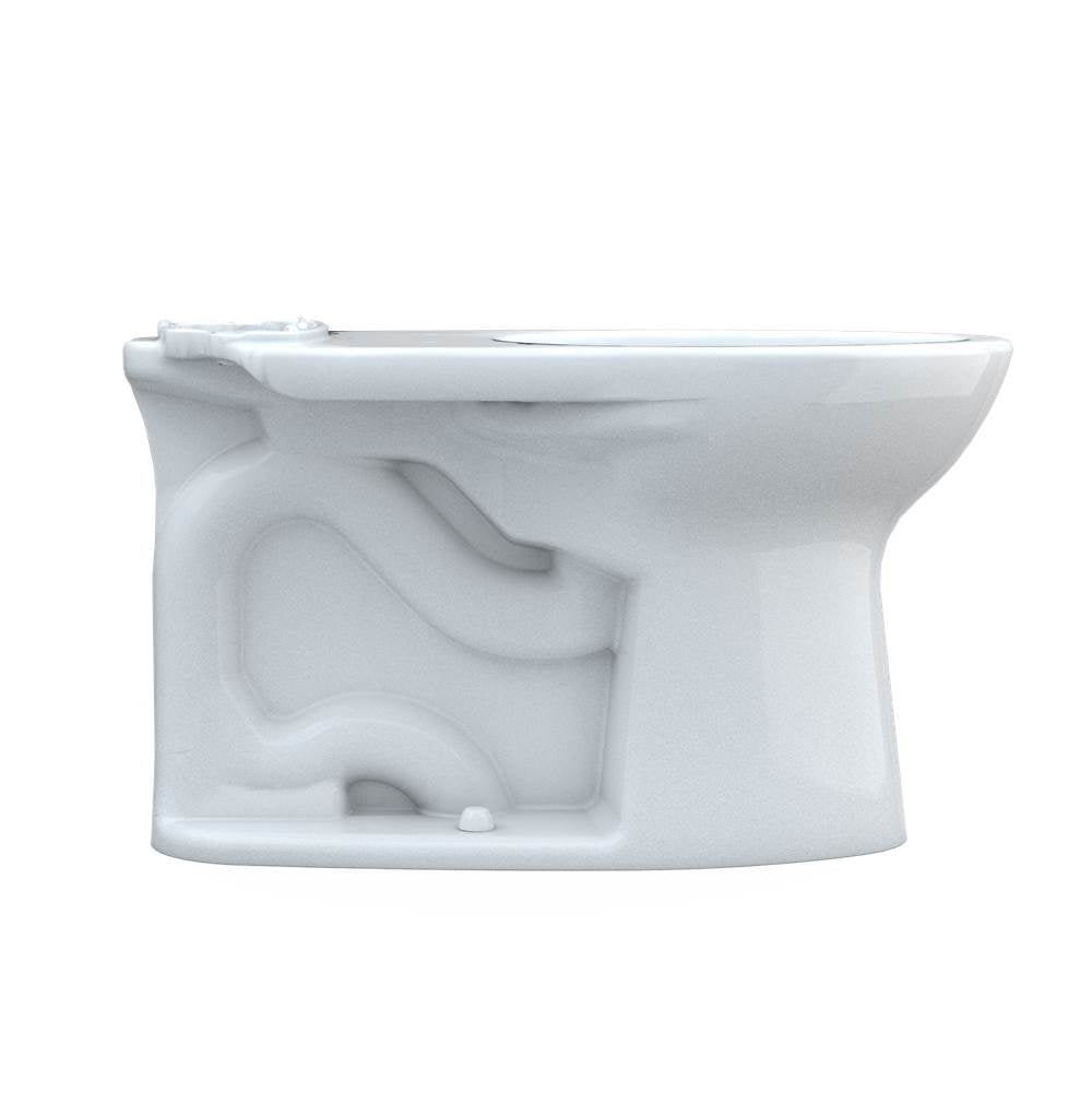 TOTO - Toto Drake Elongated Universal Height Tornado Flush Toilet Bowl With 10 Inch Rough-In And Cefiontect, Cotton White - Cotton White