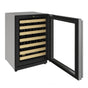 U Line - Wine Captain 24'' 1 Zone Reversible Hinge Integrated 115v - Integrated