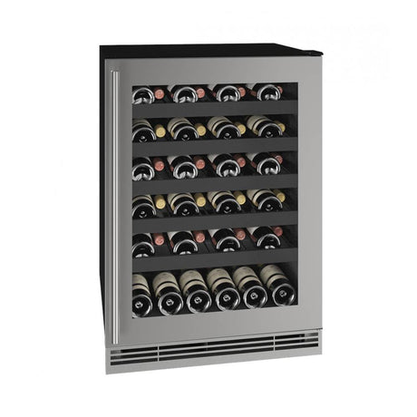 U Line - Wine Captain 24'' Reversible Hinge Stainless Frame 115v - Stainless