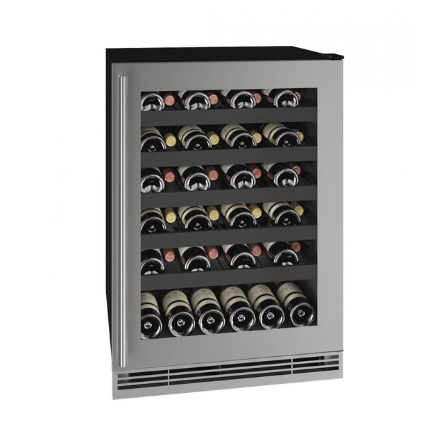 U Line - Wine Captain 24'' Reversible Hinge Stainless Frame 115v - Stainless