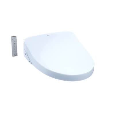Toto Washlet S550E Electronic Bidet Toilet Seat With Ewater+ Bowl And Wand Cleaning And Auto Open And Close Contemporary Lid, Elongated, Cotton White