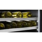 Zephyr - Presrv wine cooler, 24'' compact, Stainless Steel and glass, reversible, 1 zone