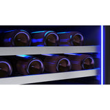 Zephyr - Presrv wine cooler, 24'' compact, Stainless Steel and glass, reversible, 1 zone